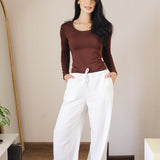 Soleil Linen Pants Off White - AB ESSENTIALS
