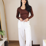 Soleil Linen Pants Off White - AB ESSENTIALS