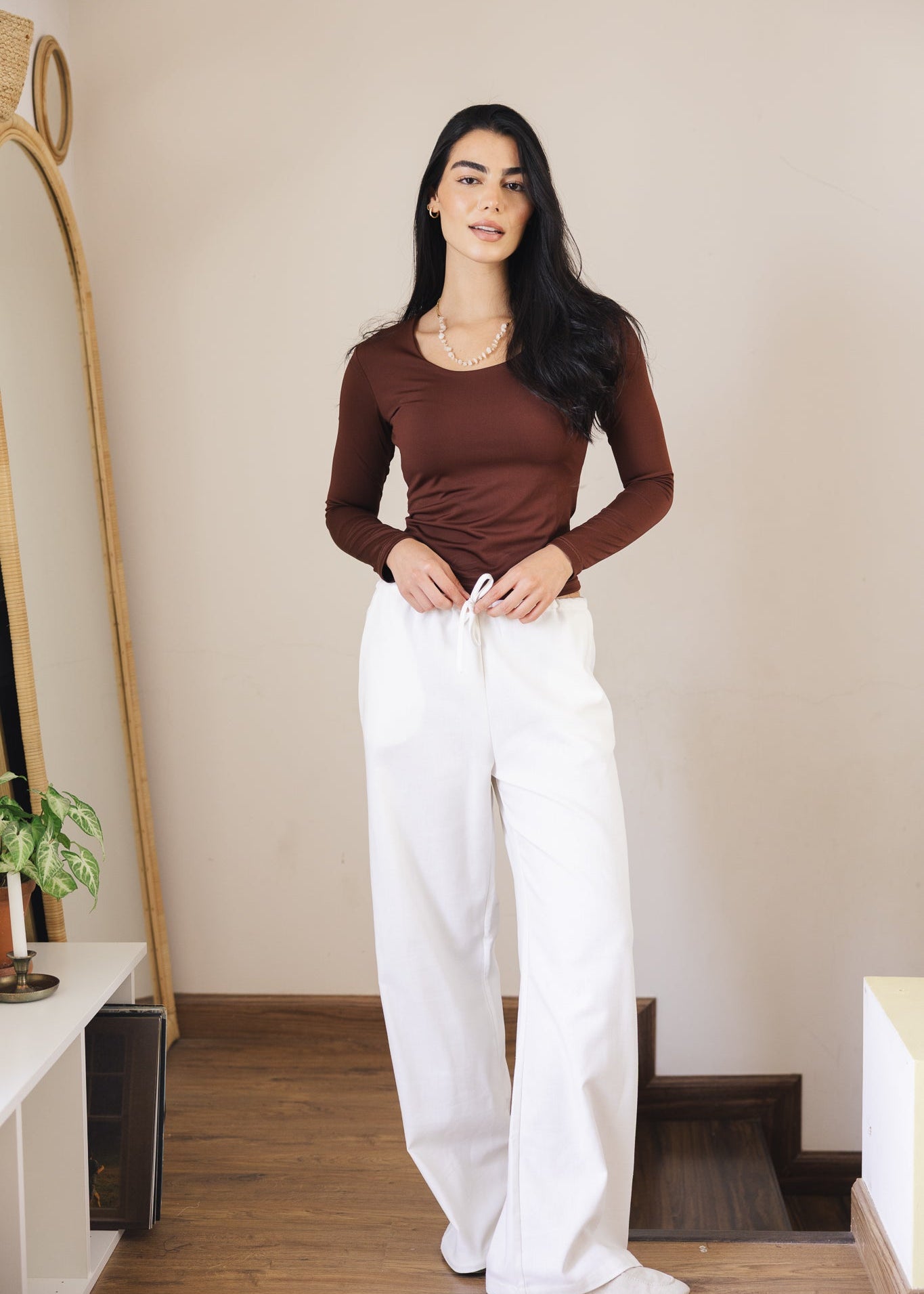 Soleil Linen Pants Off White - AB ESSENTIALS