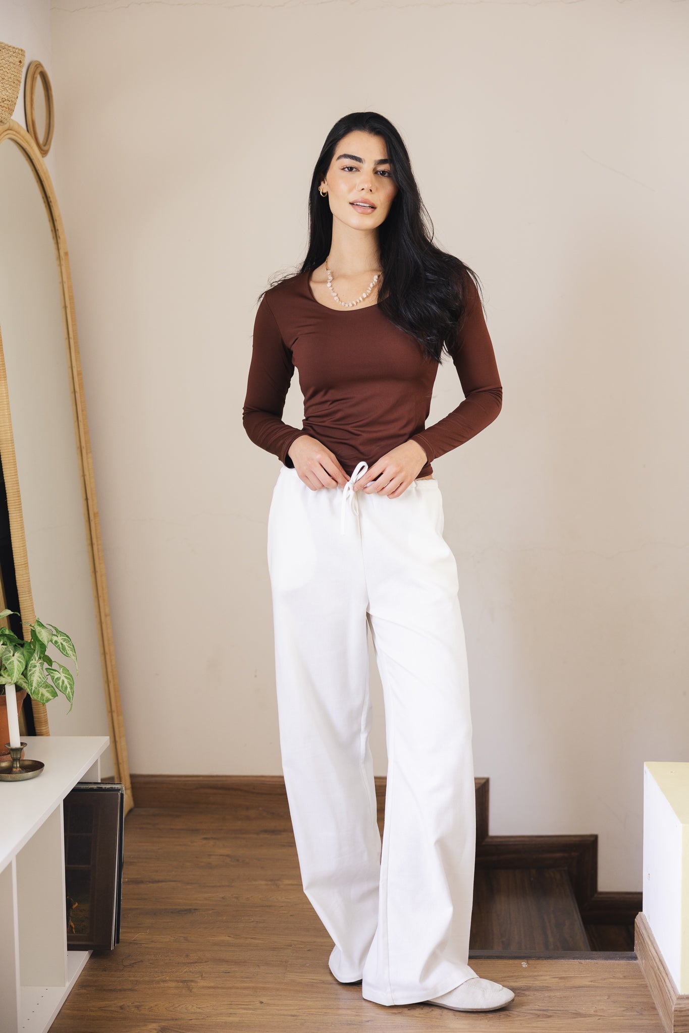 Soleil Linen Pants Off White - AB ESSENTIALS