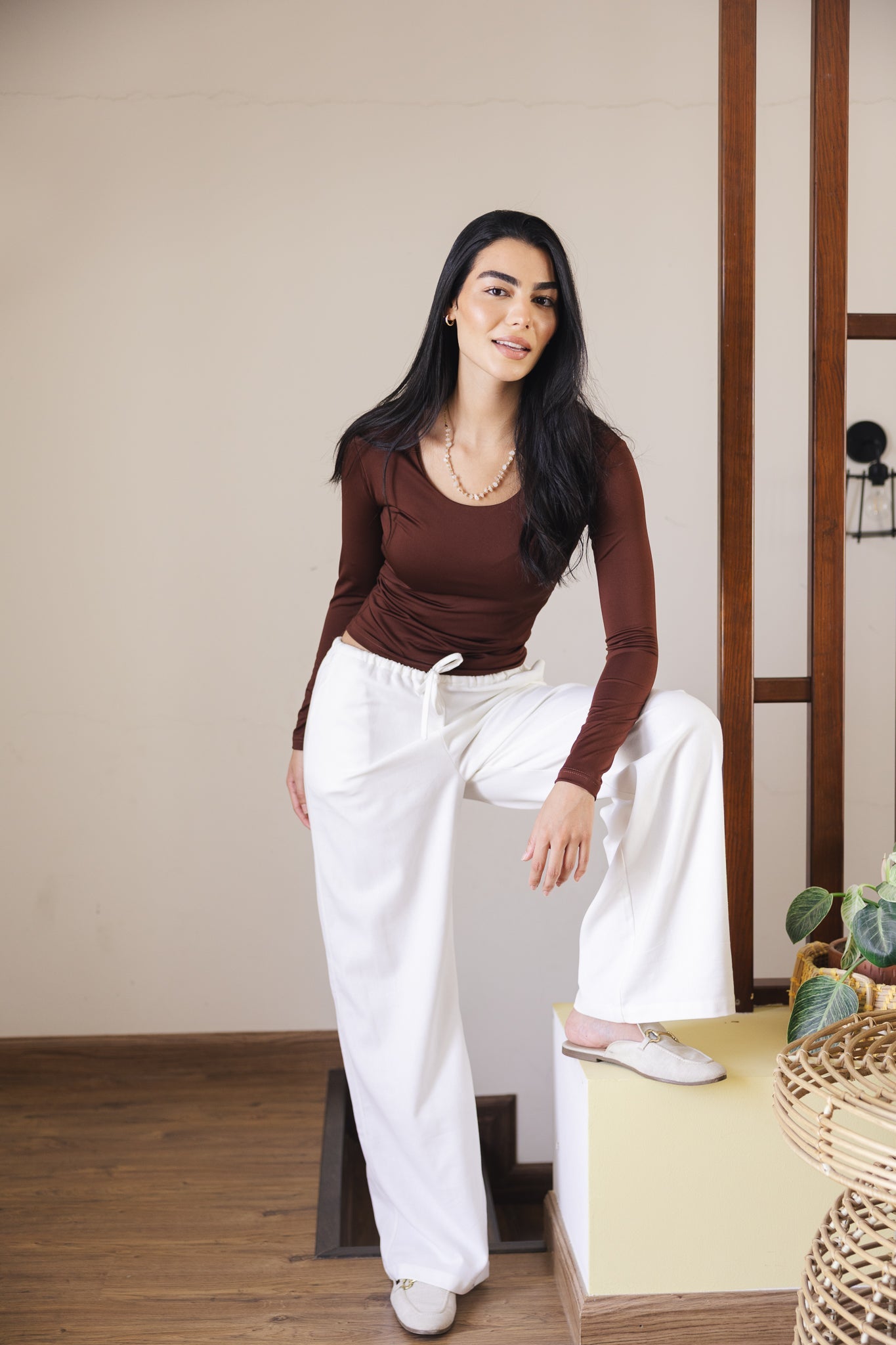 Soleil Linen Pants Off White - AB ESSENTIALS
