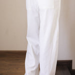 Soleil Linen Pants Off White - AB ESSENTIALS