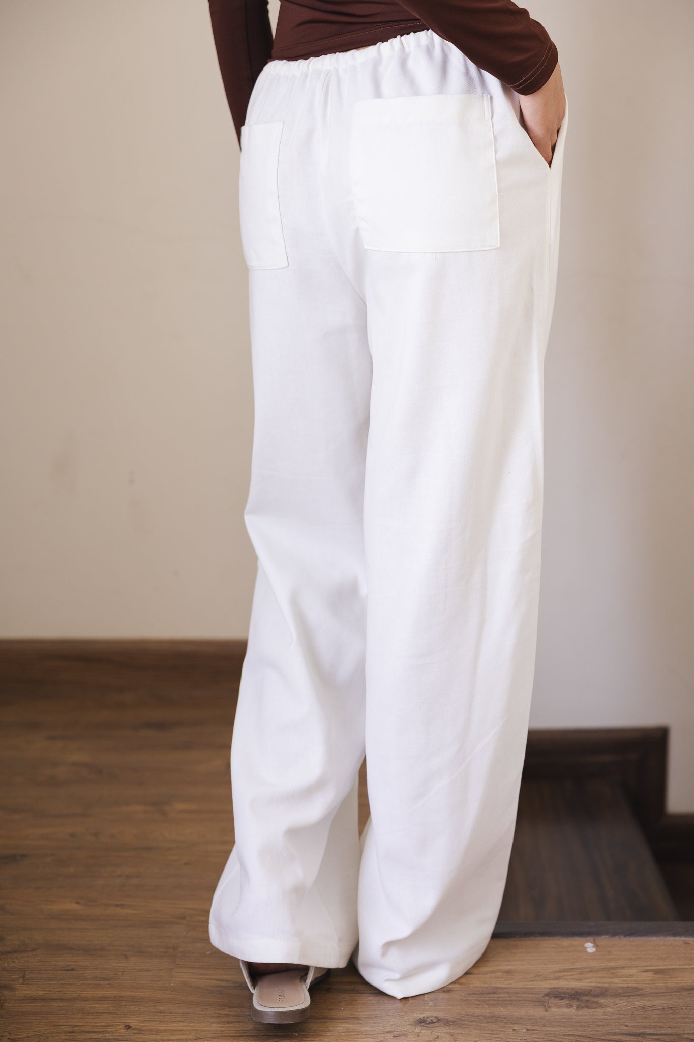 Soleil Linen Pants Off White - AB ESSENTIALS