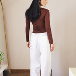Soleil Linen Pants Off White - AB ESSENTIALS