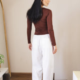 Soleil Linen Pants Off White - AB ESSENTIALS