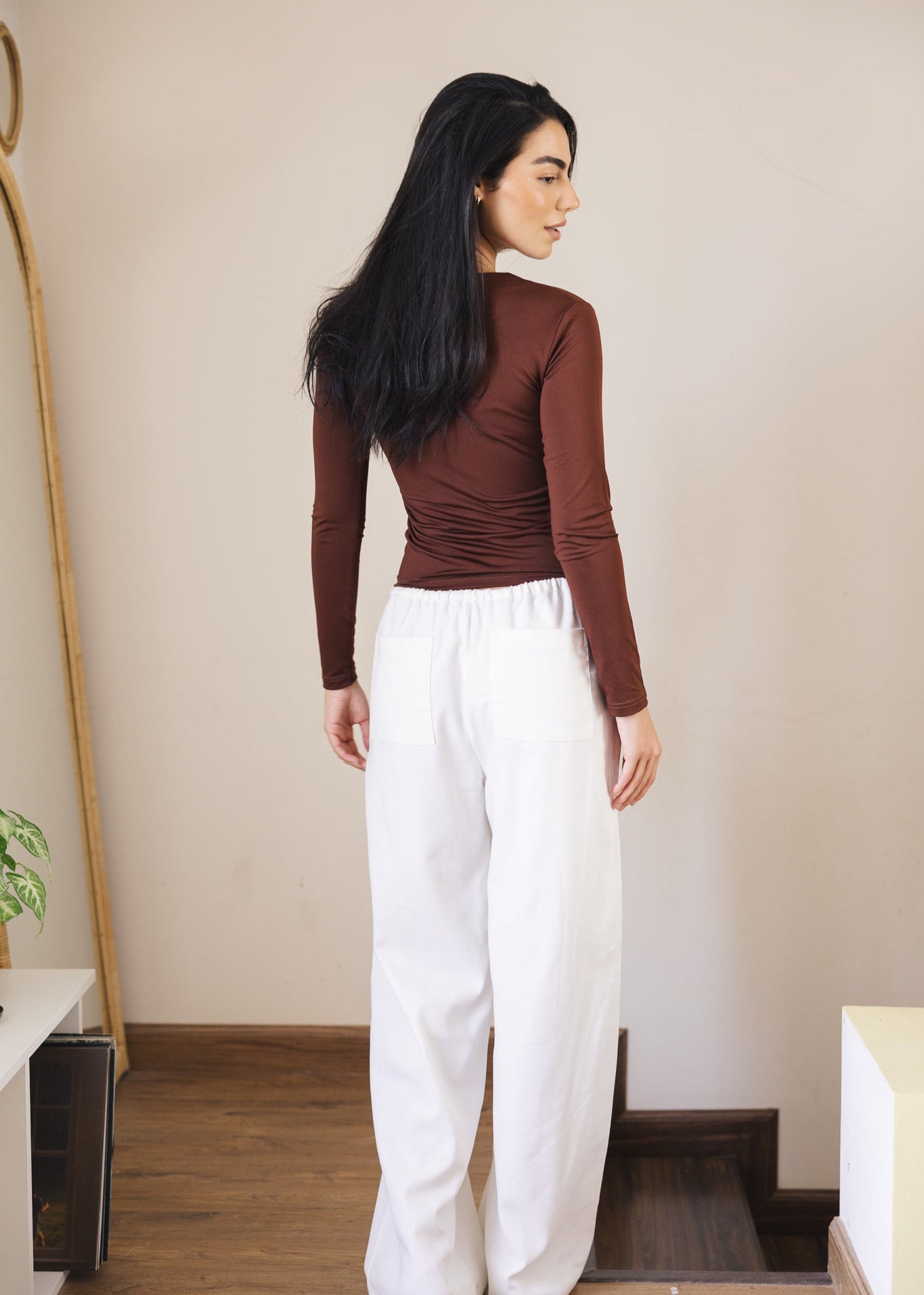 Soleil Linen Pants Off White - AB ESSENTIALS