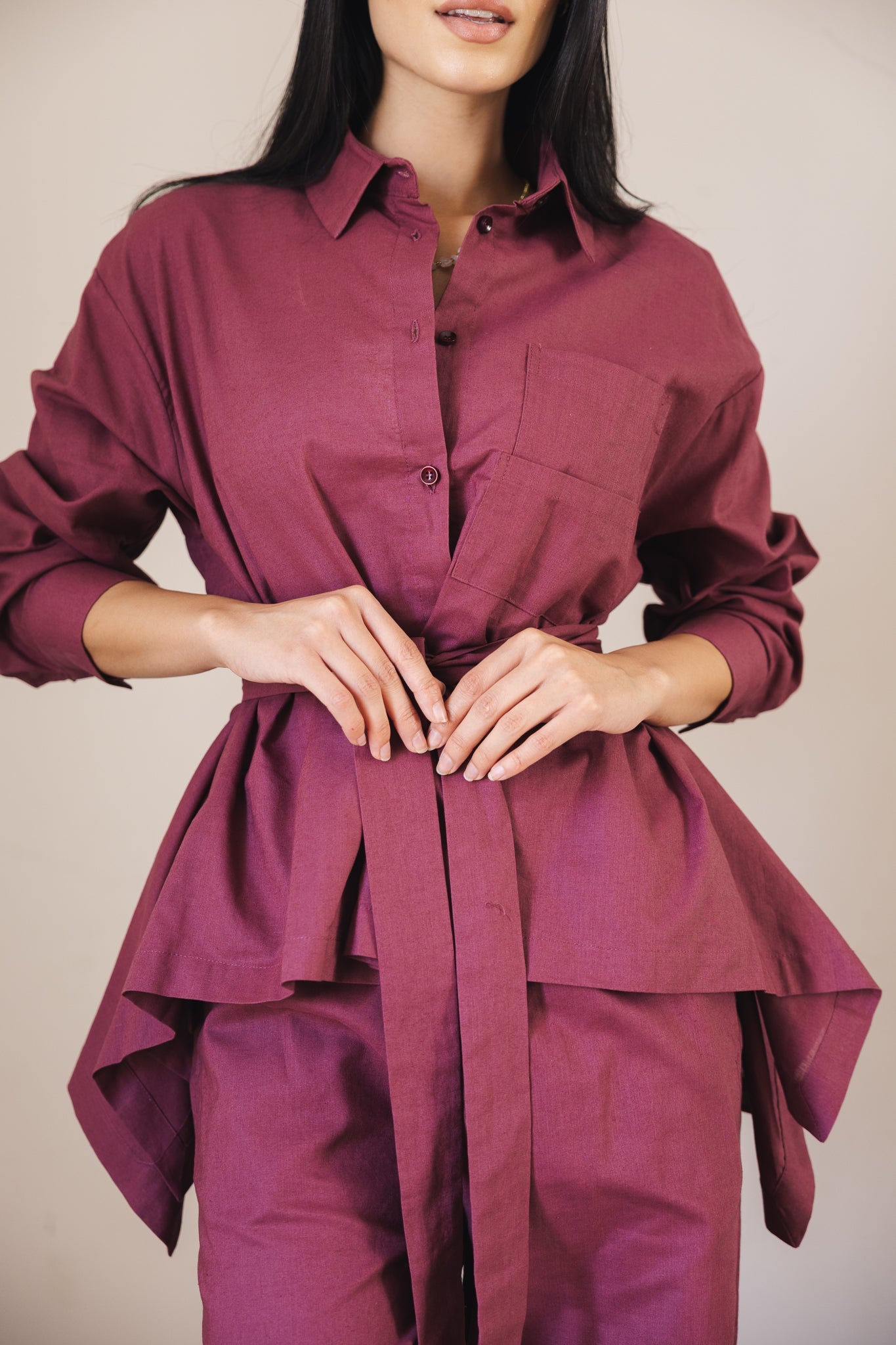 Soleil Top Burgundy - AB ESSENTIALS