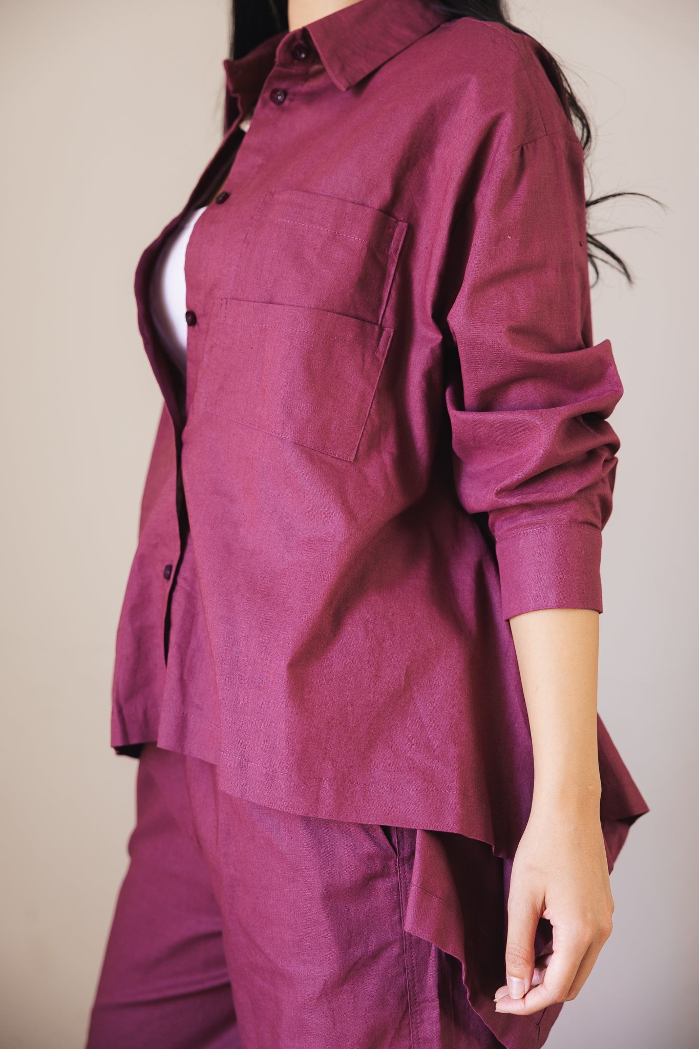 Soleil Top Burgundy - AB ESSENTIALS
