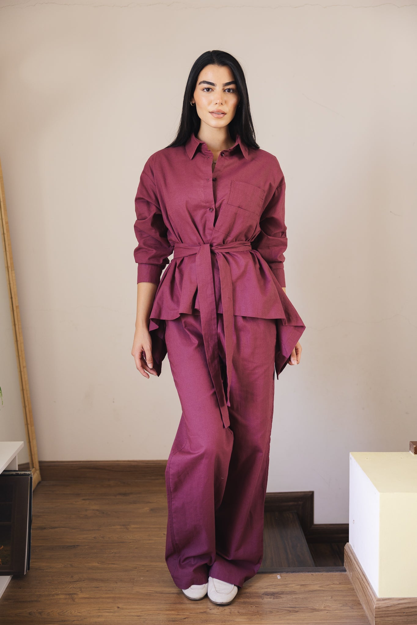 Soleil Top Burgundy - AB ESSENTIALS