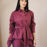 Soleil Top Burgundy - AB ESSENTIALS