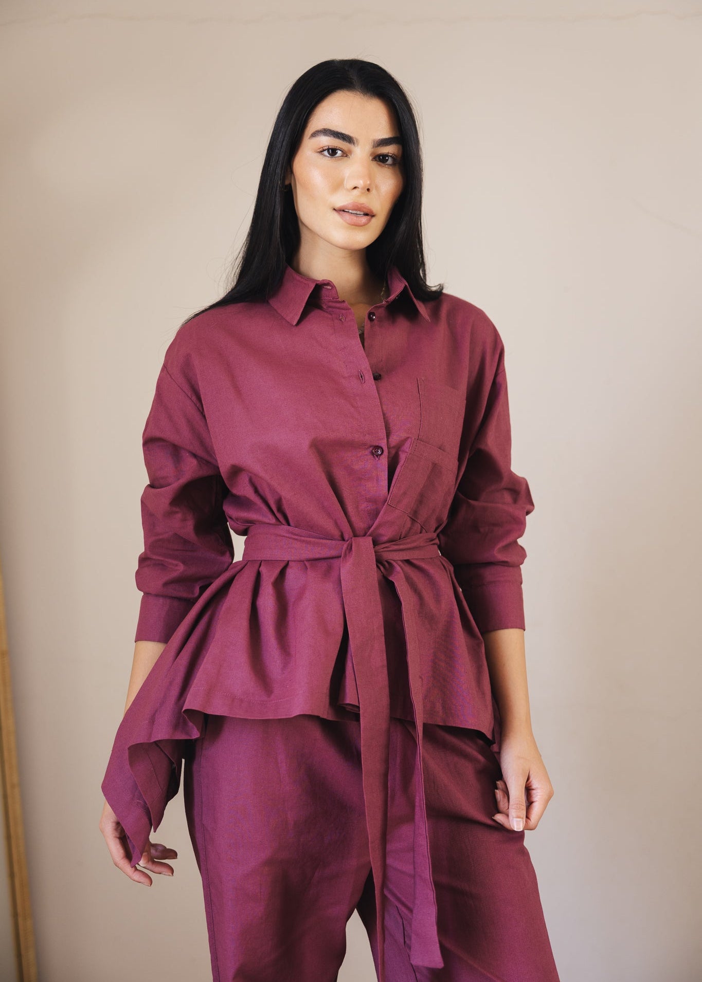 Soleil Top Burgundy - AB ESSENTIALS