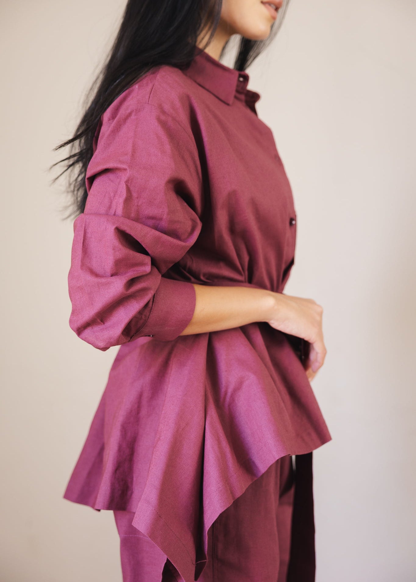 Soleil Top Burgundy - AB ESSENTIALS