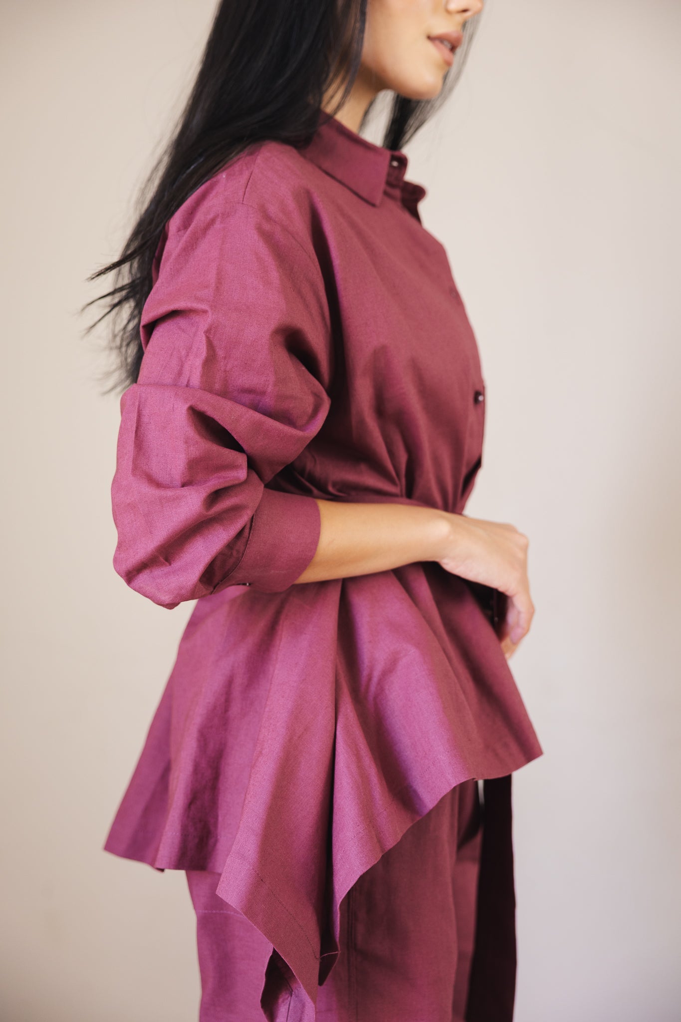Soleil Top Burgundy - AB ESSENTIALS