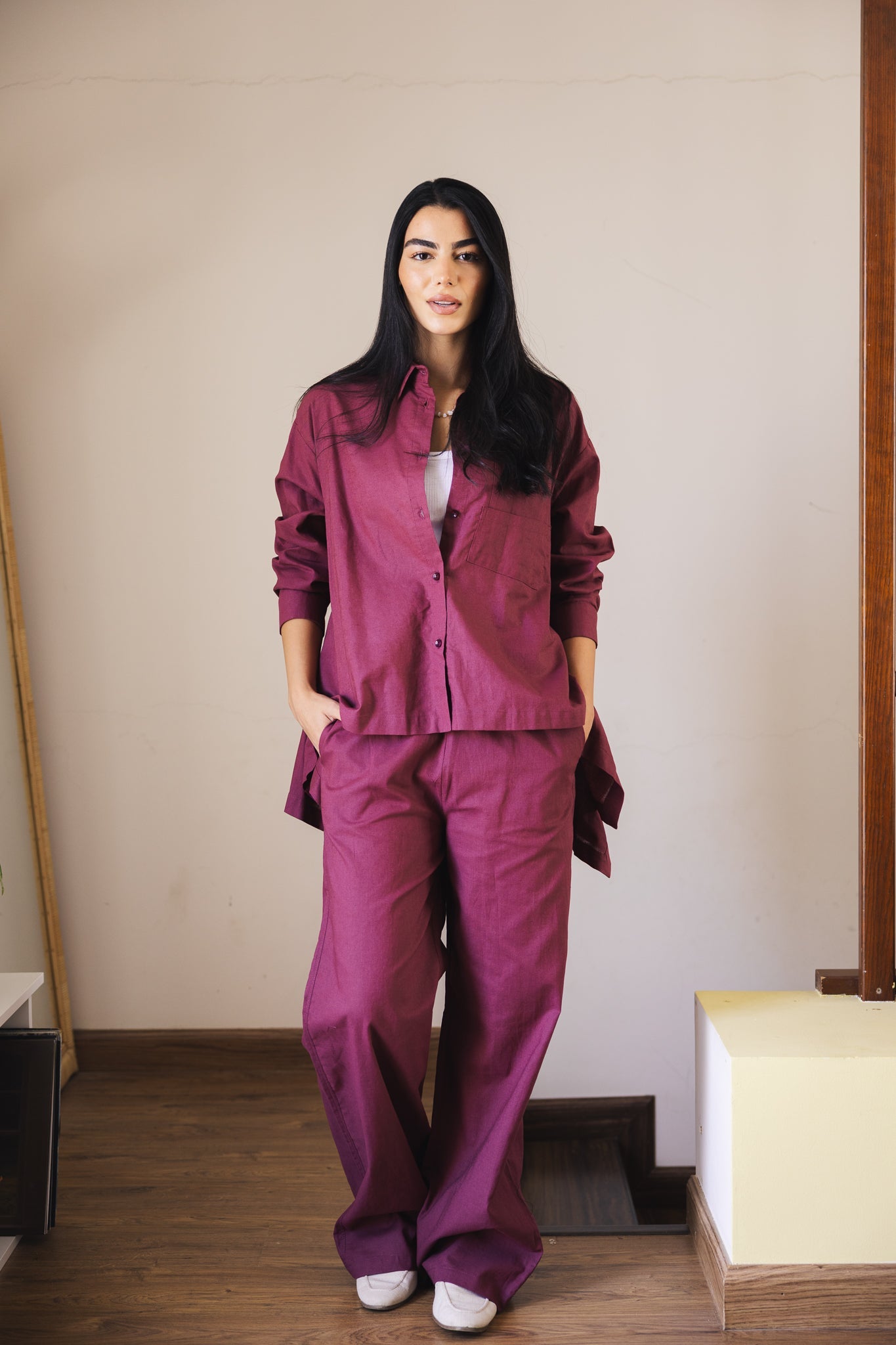 Soleil Top Burgundy - AB ESSENTIALS