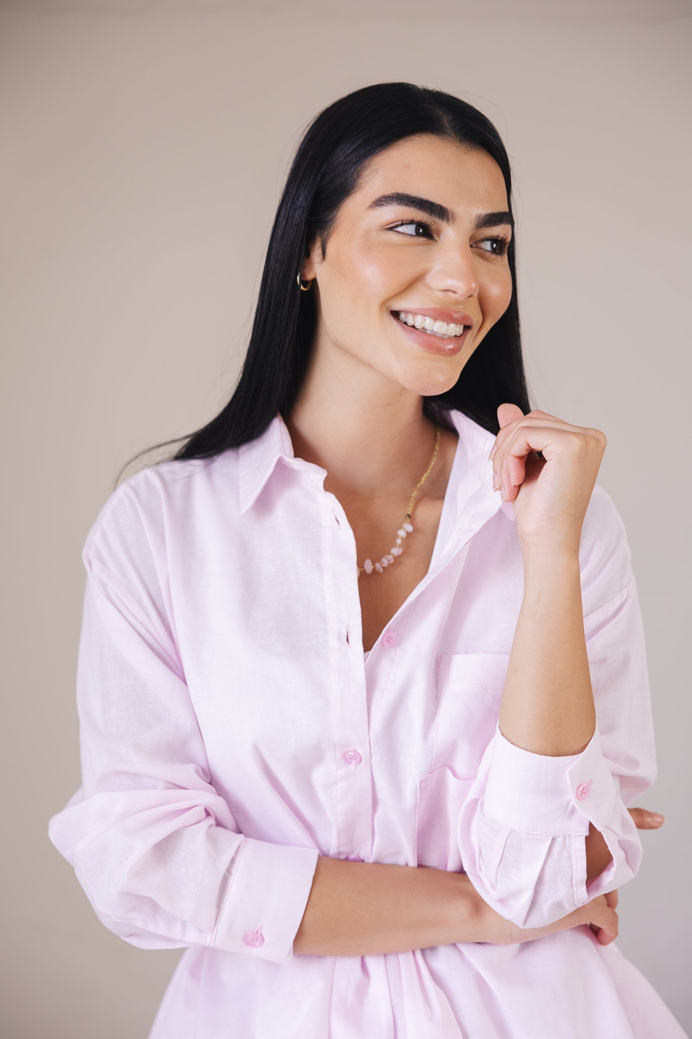 Soleil Top Powder Pink - AB ESSENTIALS