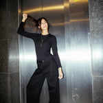 Sparkle black denim - AB ESSENTIALS