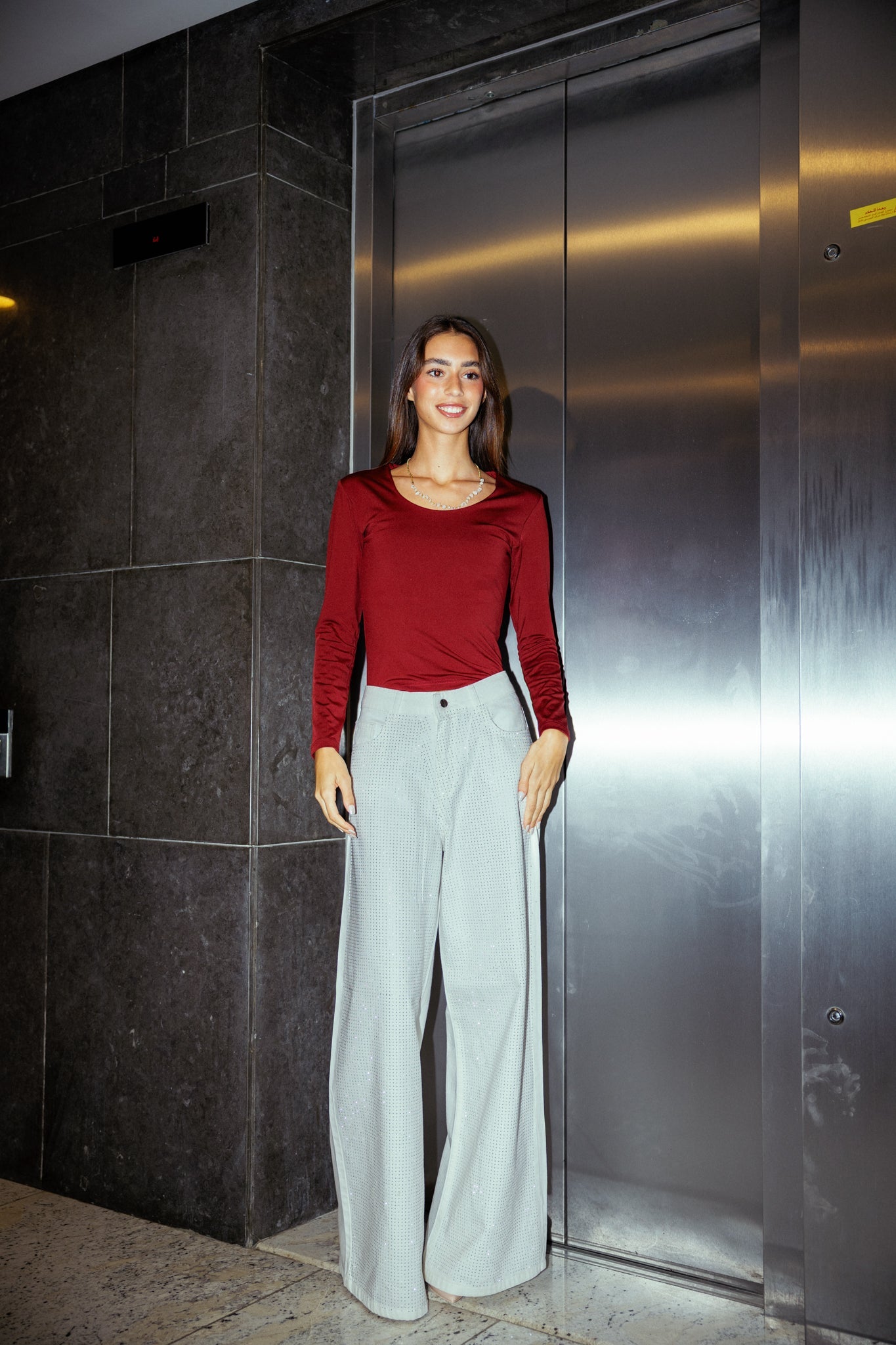 Sparkle white denim - AB ESSENTIALS
