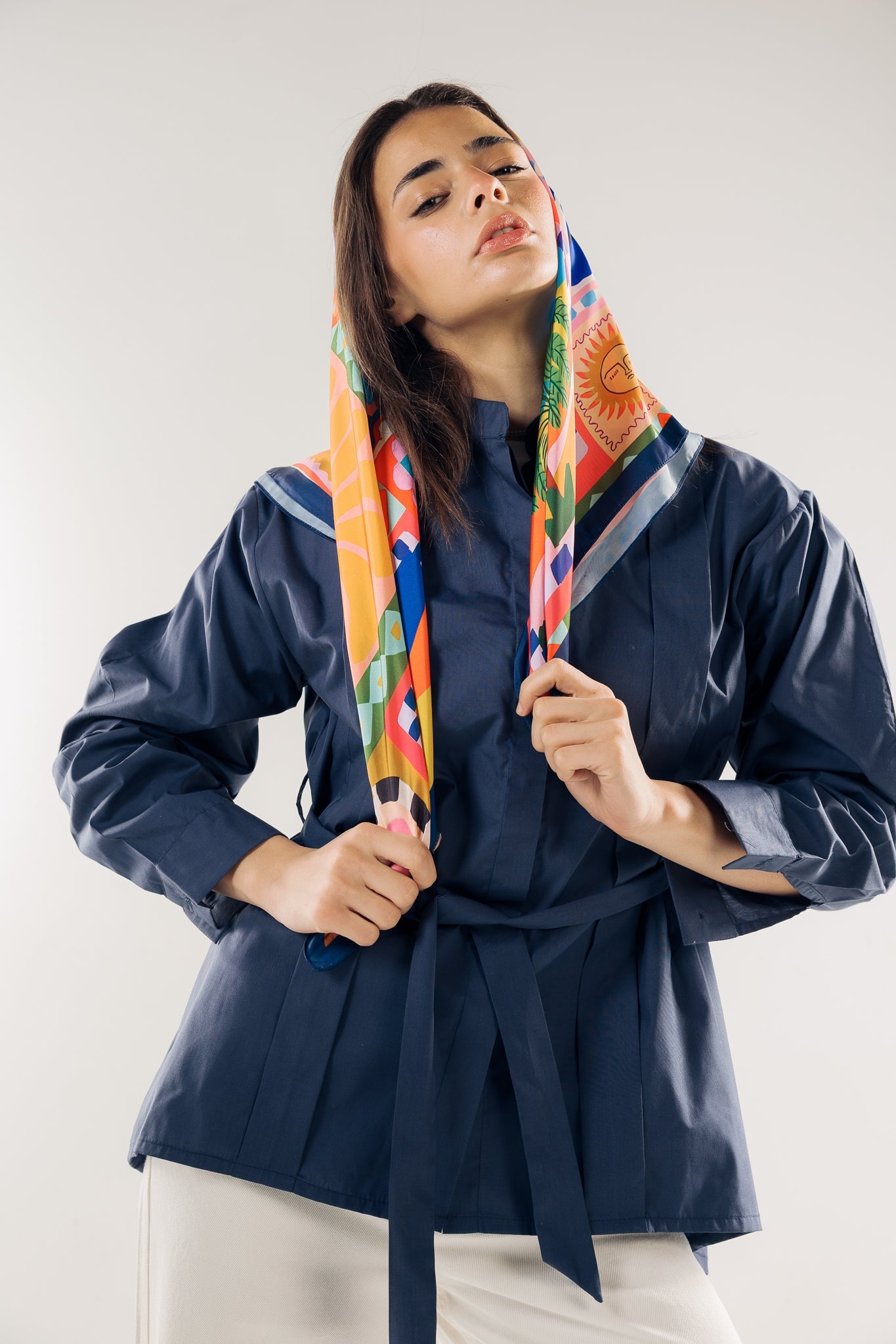 Square Silk Scarf 1 - AB ESSENTIALS