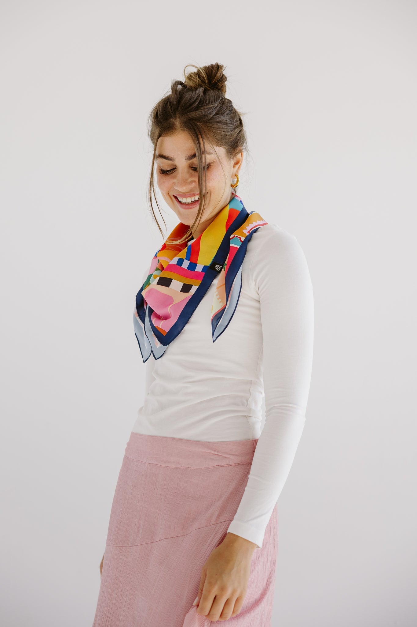 Square Silk Scarf 1 - AB ESSENTIALS
