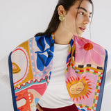 Square Silk Scarf 1 - AB ESSENTIALS