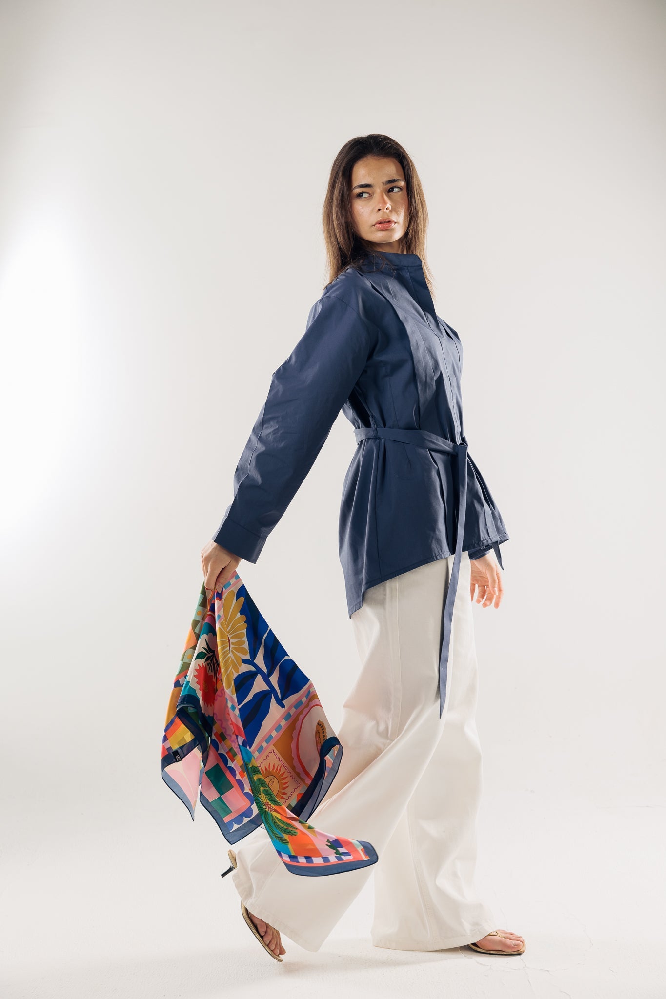Square Silk Scarf 1 - AB ESSENTIALS