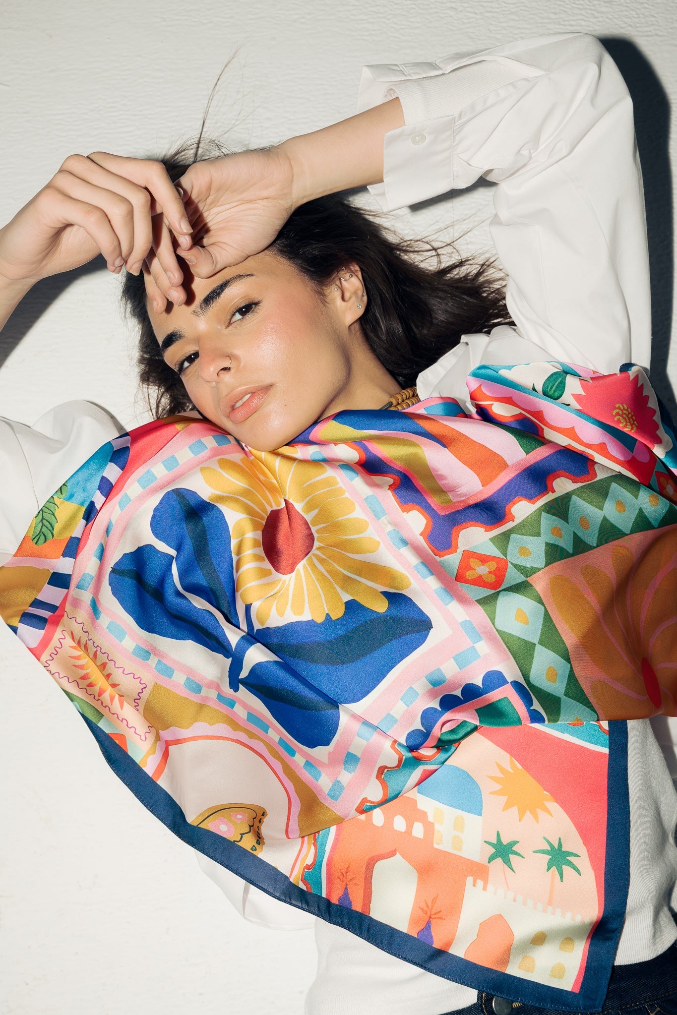 Square Silk Scarf 1 - AB ESSENTIALS