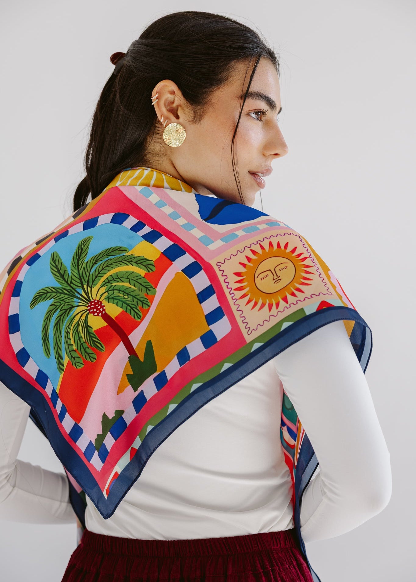 Square Silk Scarf 1 - AB ESSENTIALS