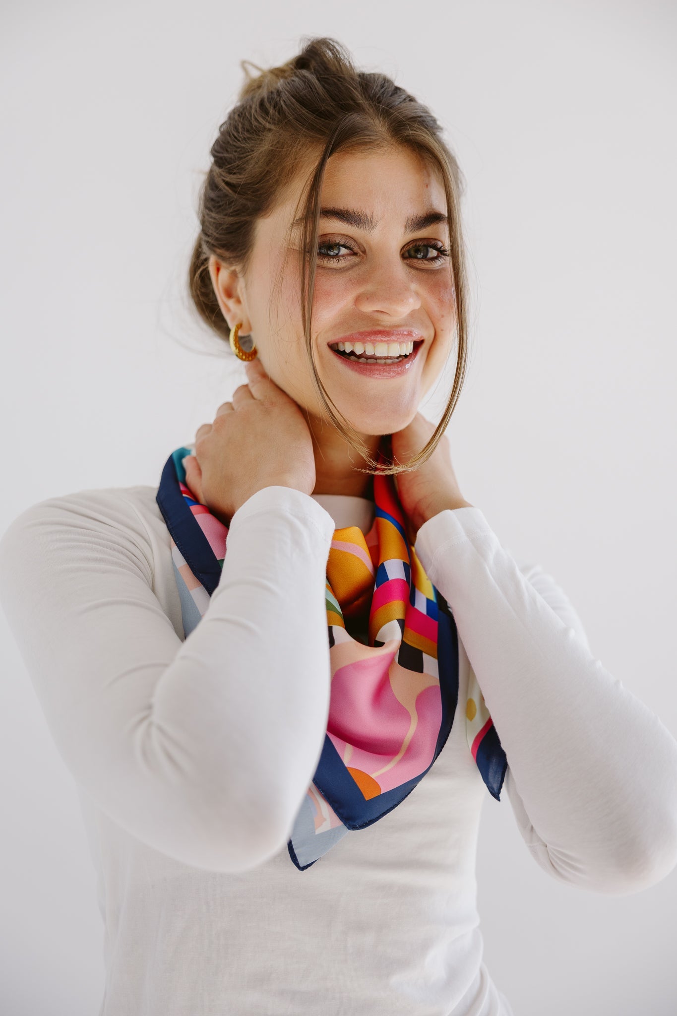 Square Silk Scarf 1 - AB ESSENTIALS