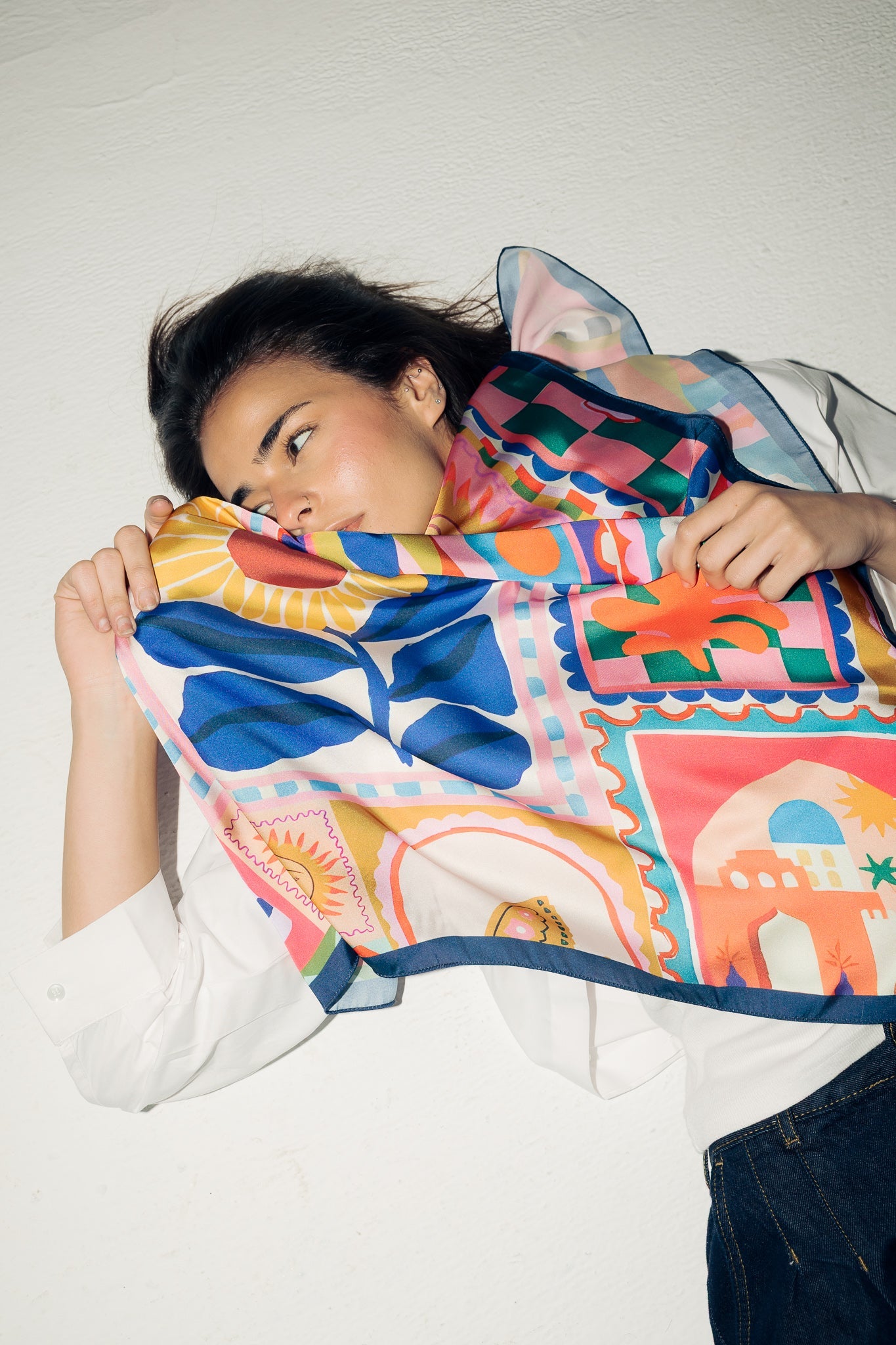 Square Silk Scarf 1 - AB ESSENTIALS