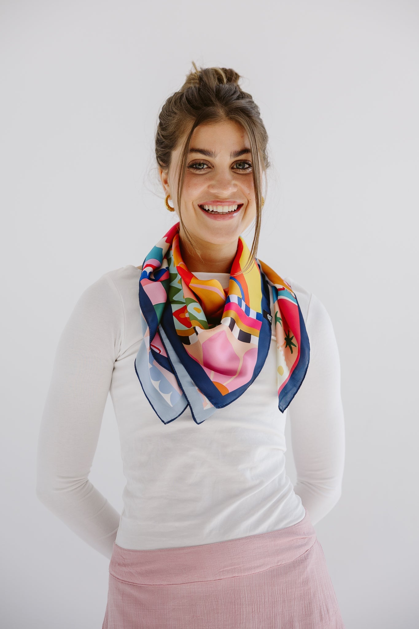 Square Silk Scarf 1 - AB ESSENTIALS