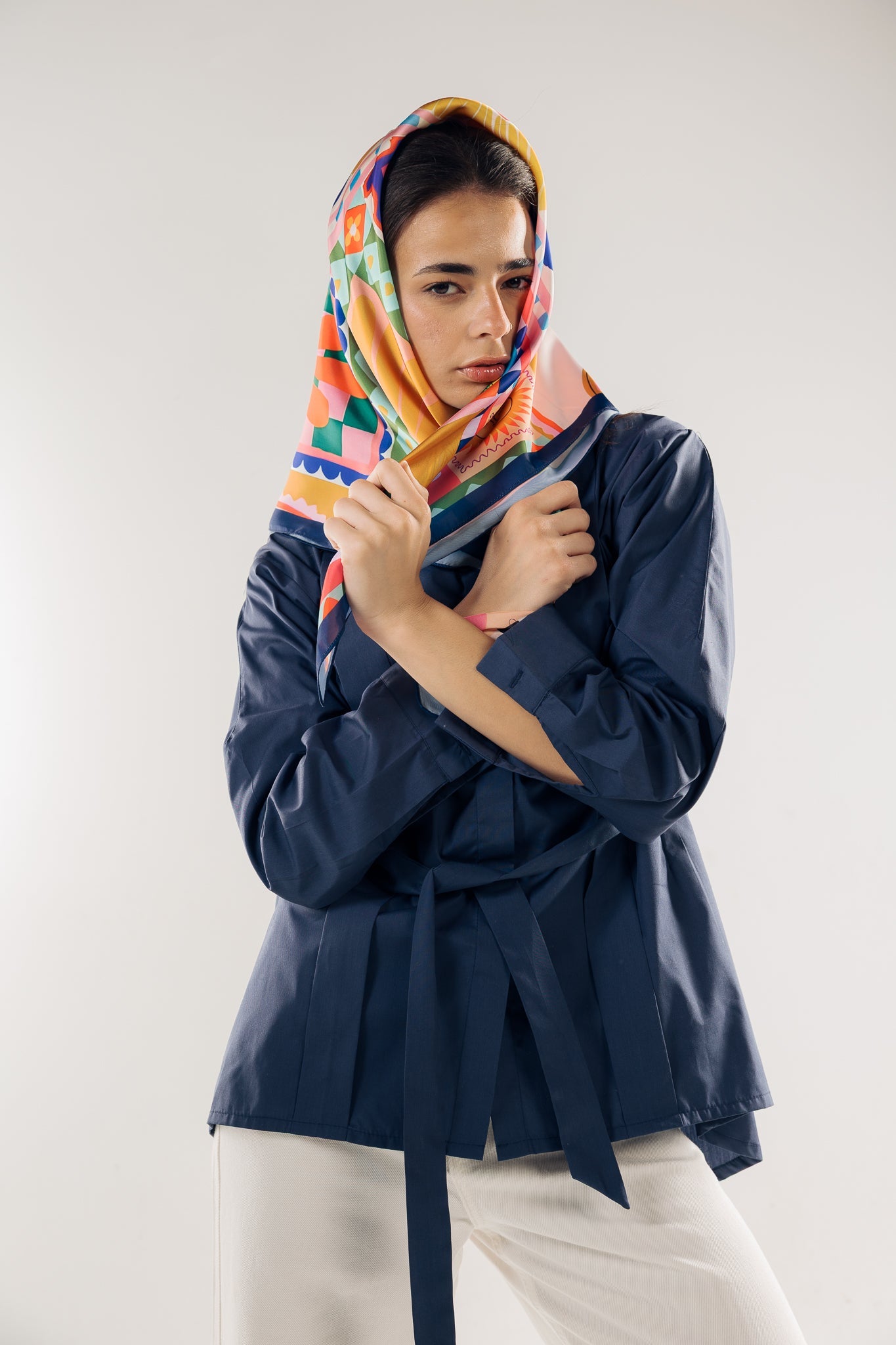 Square Silk Scarf 1 - AB ESSENTIALS