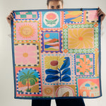Square Silk Scarf 1 - AB ESSENTIALS