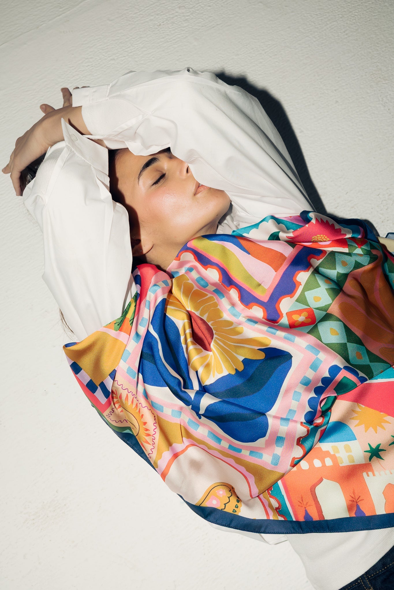 Square Silk Scarf 1 - AB ESSENTIALS