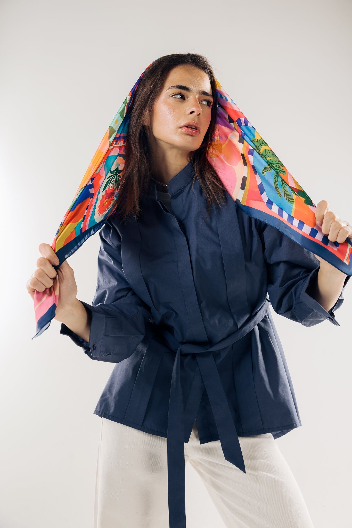 Square Silk Scarf 1 - AB ESSENTIALS
