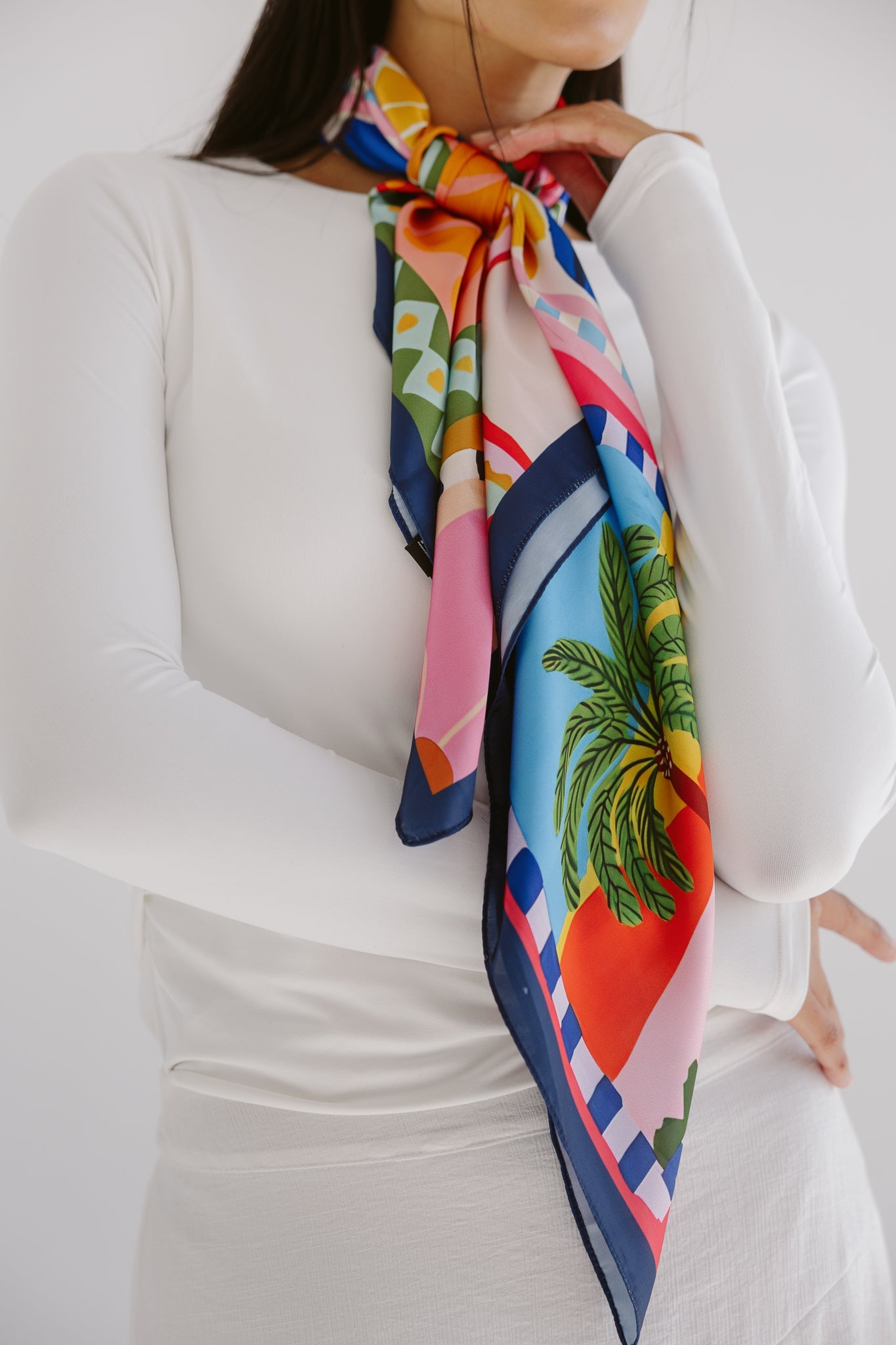 Square Silk Scarf 1 - AB ESSENTIALS
