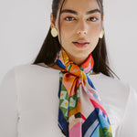 Square Silk Scarf 1 - AB ESSENTIALS