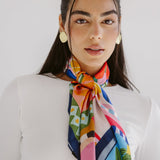 Square Silk Scarf 1 - AB ESSENTIALS