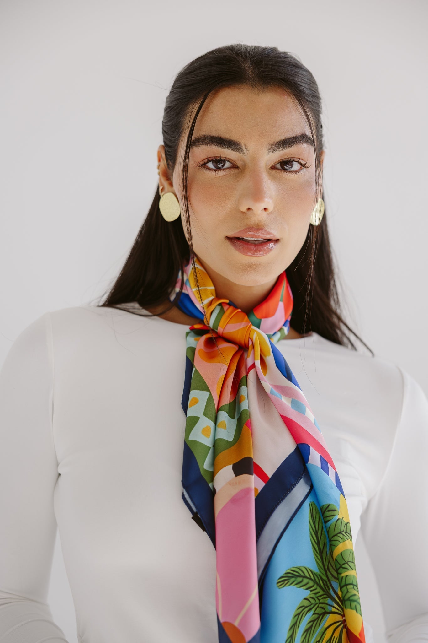 Square Silk Scarf 1 - AB ESSENTIALS