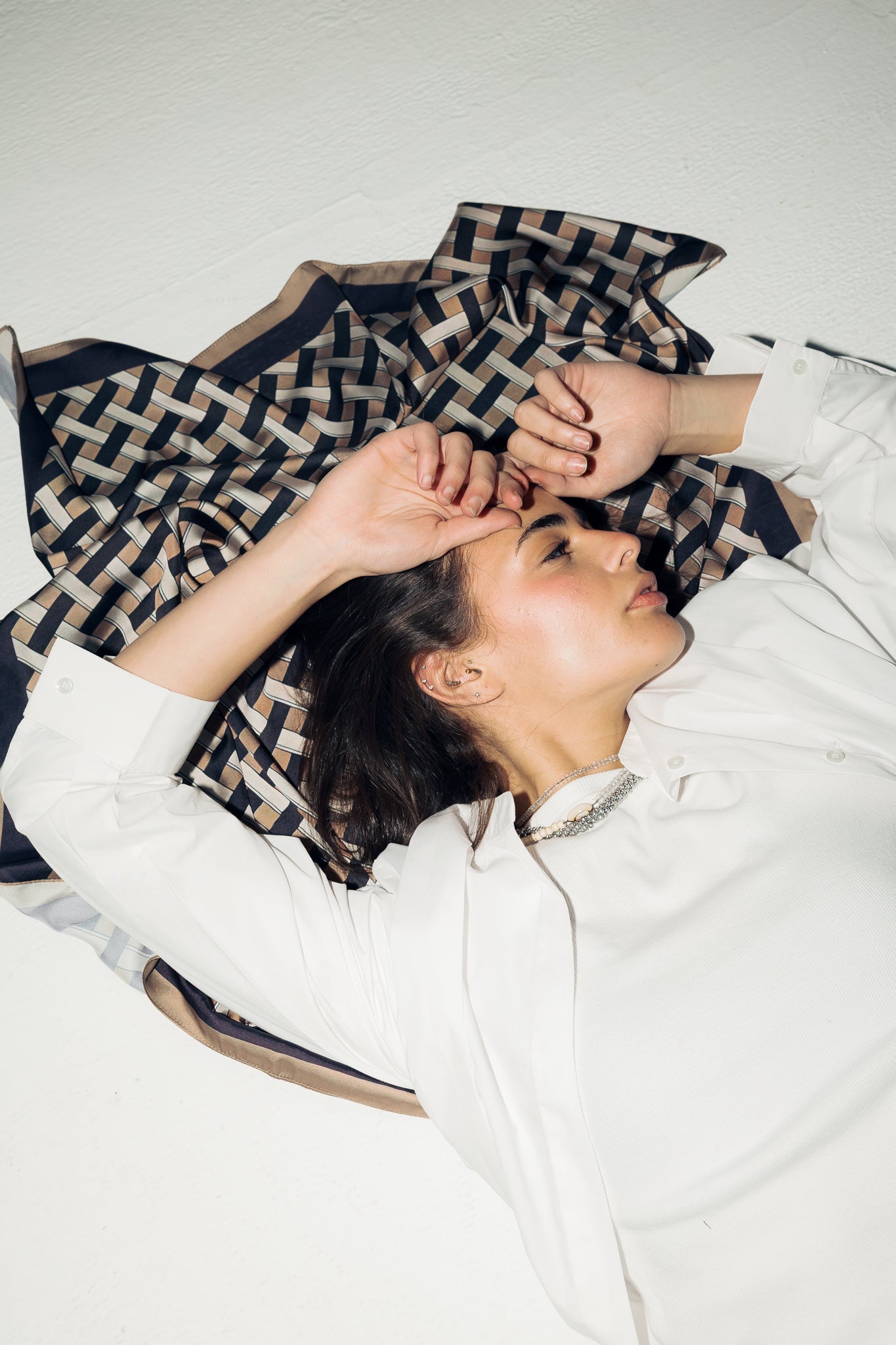 Square Silk Scarf 2 - AB ESSENTIALS