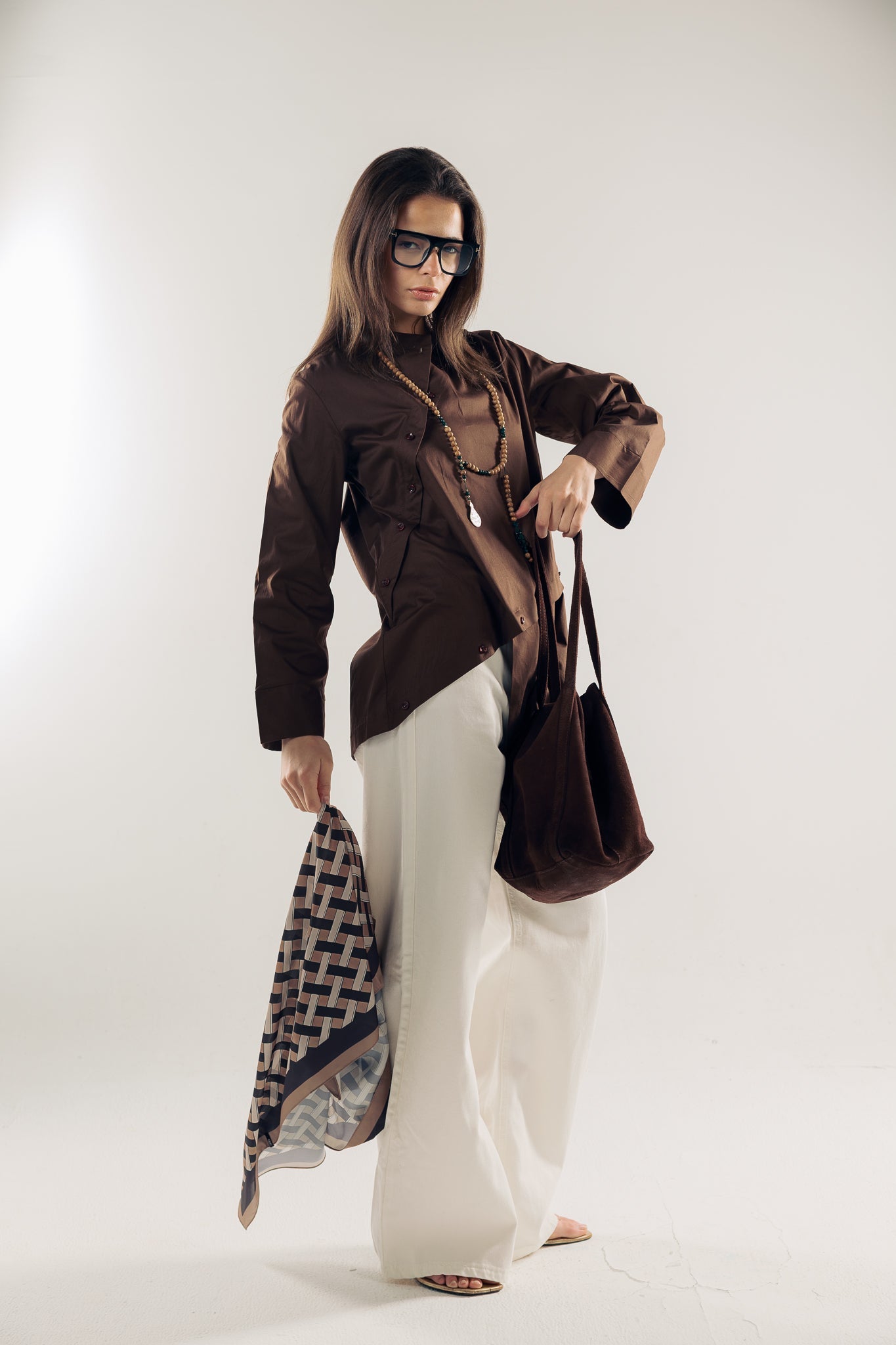 Square Silk Scarf 2 - AB ESSENTIALS