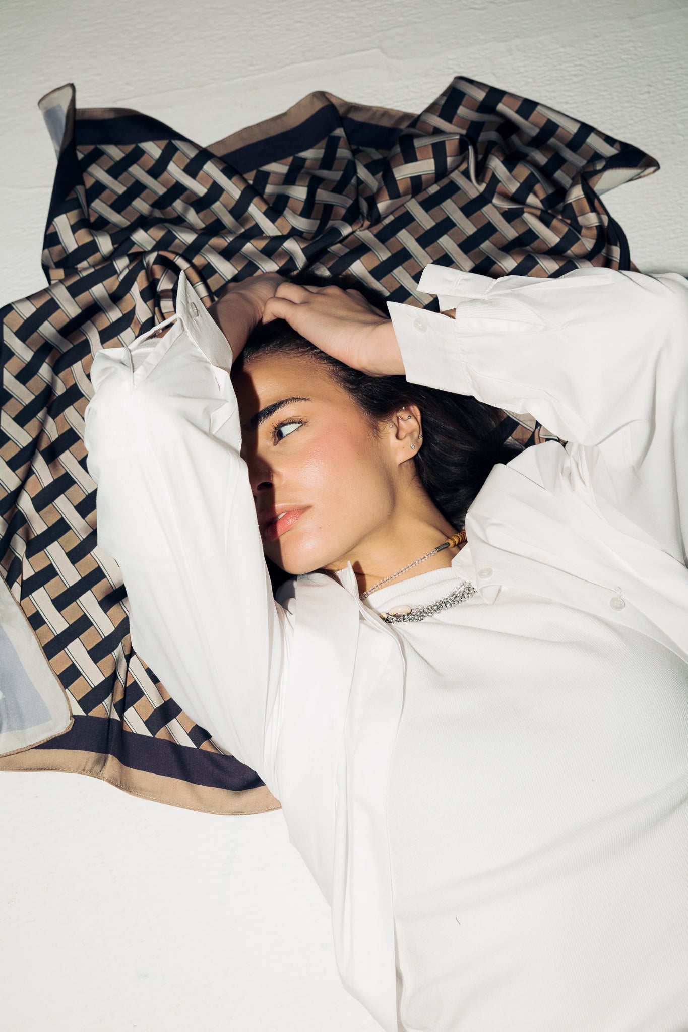 Square Silk Scarf 2 - AB ESSENTIALS