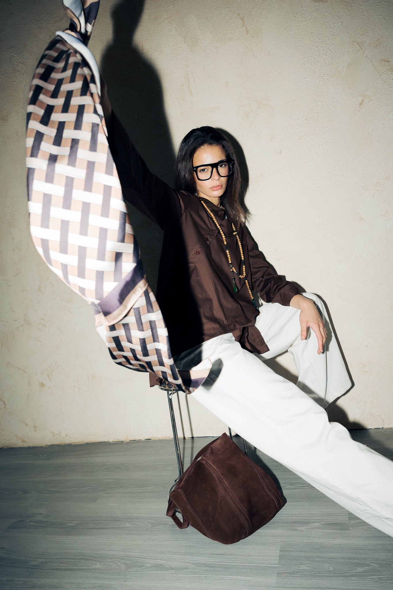 Square Silk Scarf 2 - AB ESSENTIALS