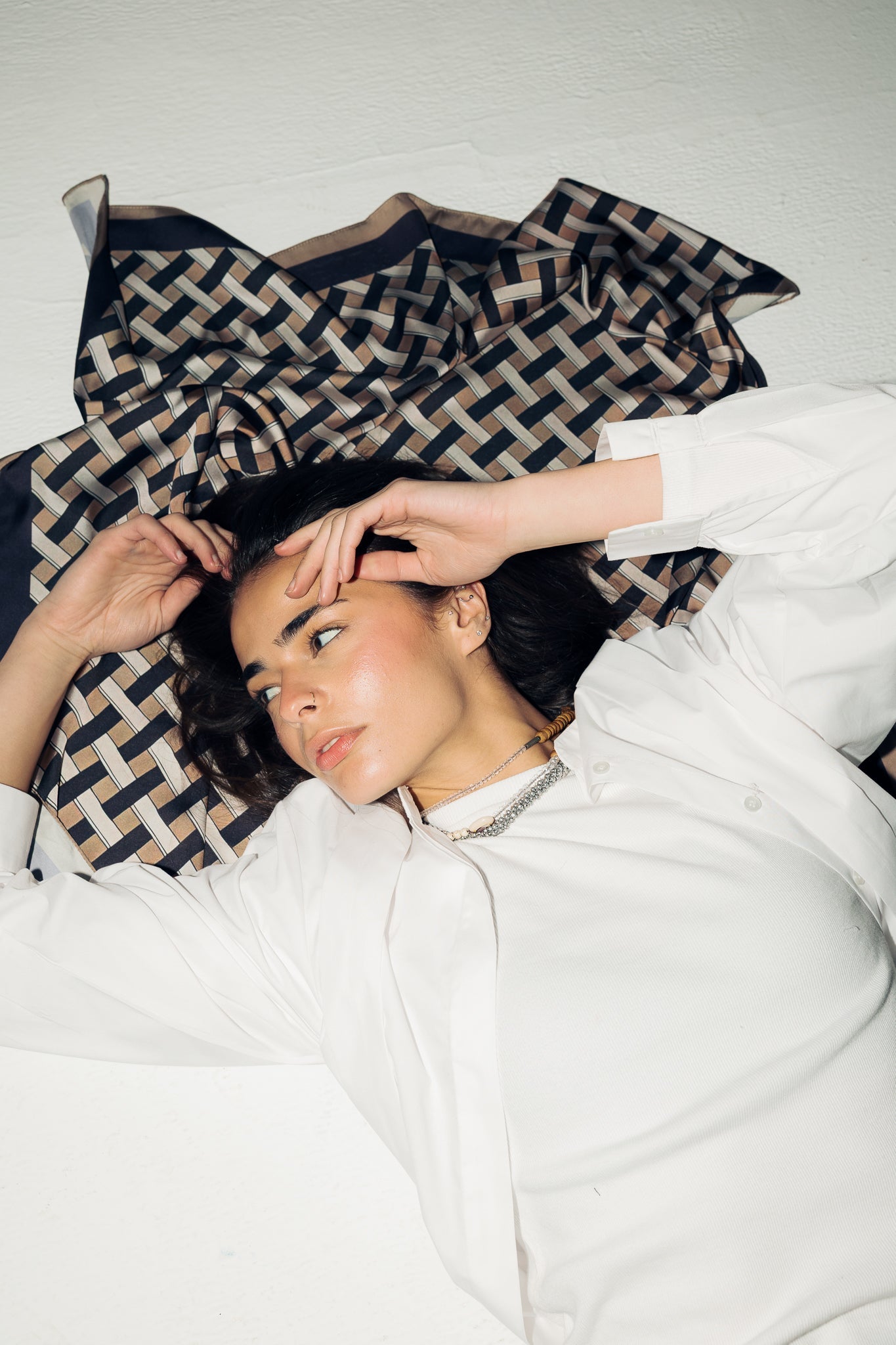 Square Silk Scarf 2 - AB ESSENTIALS