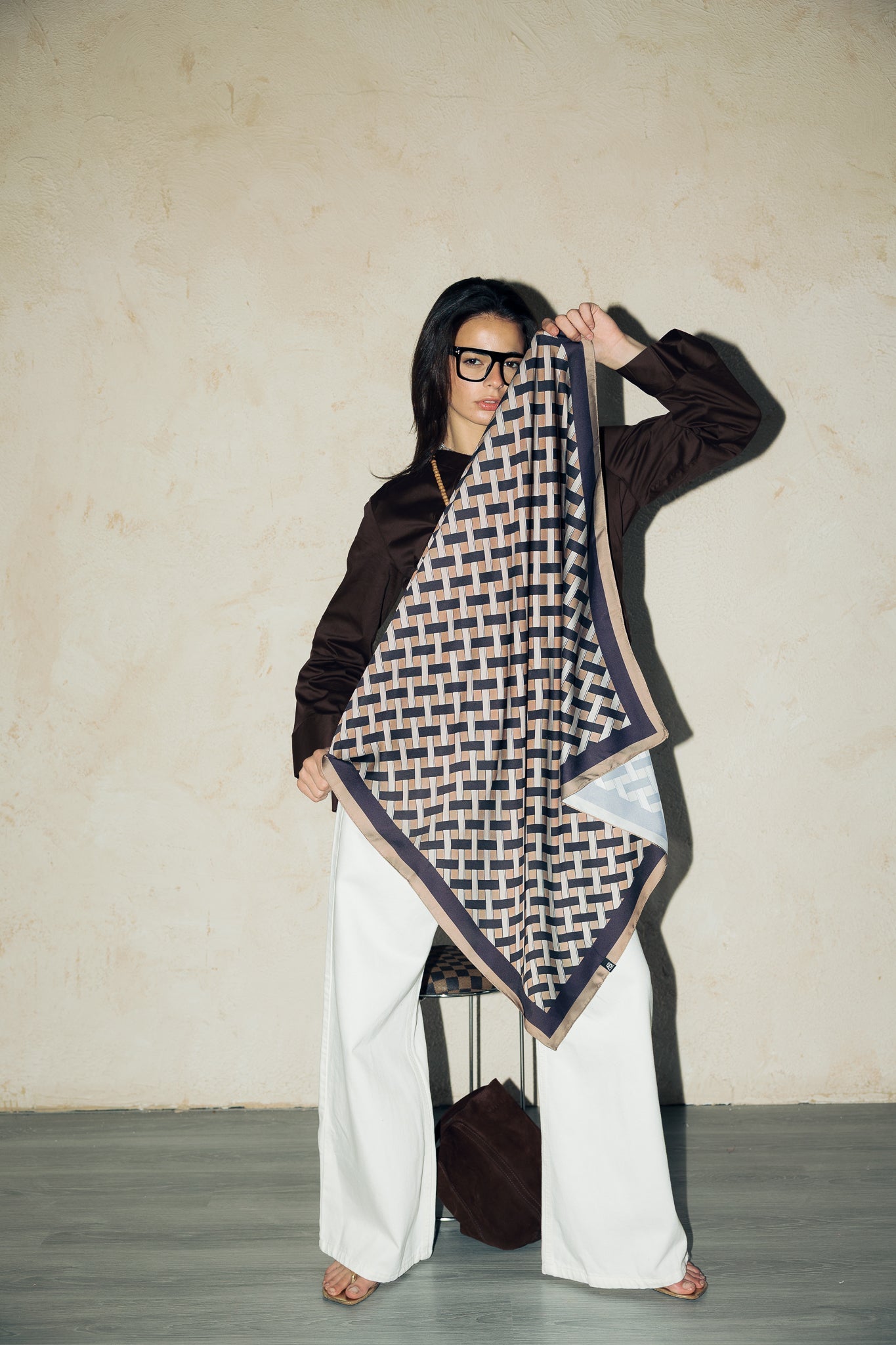 Square Silk Scarf 2 - AB ESSENTIALS
