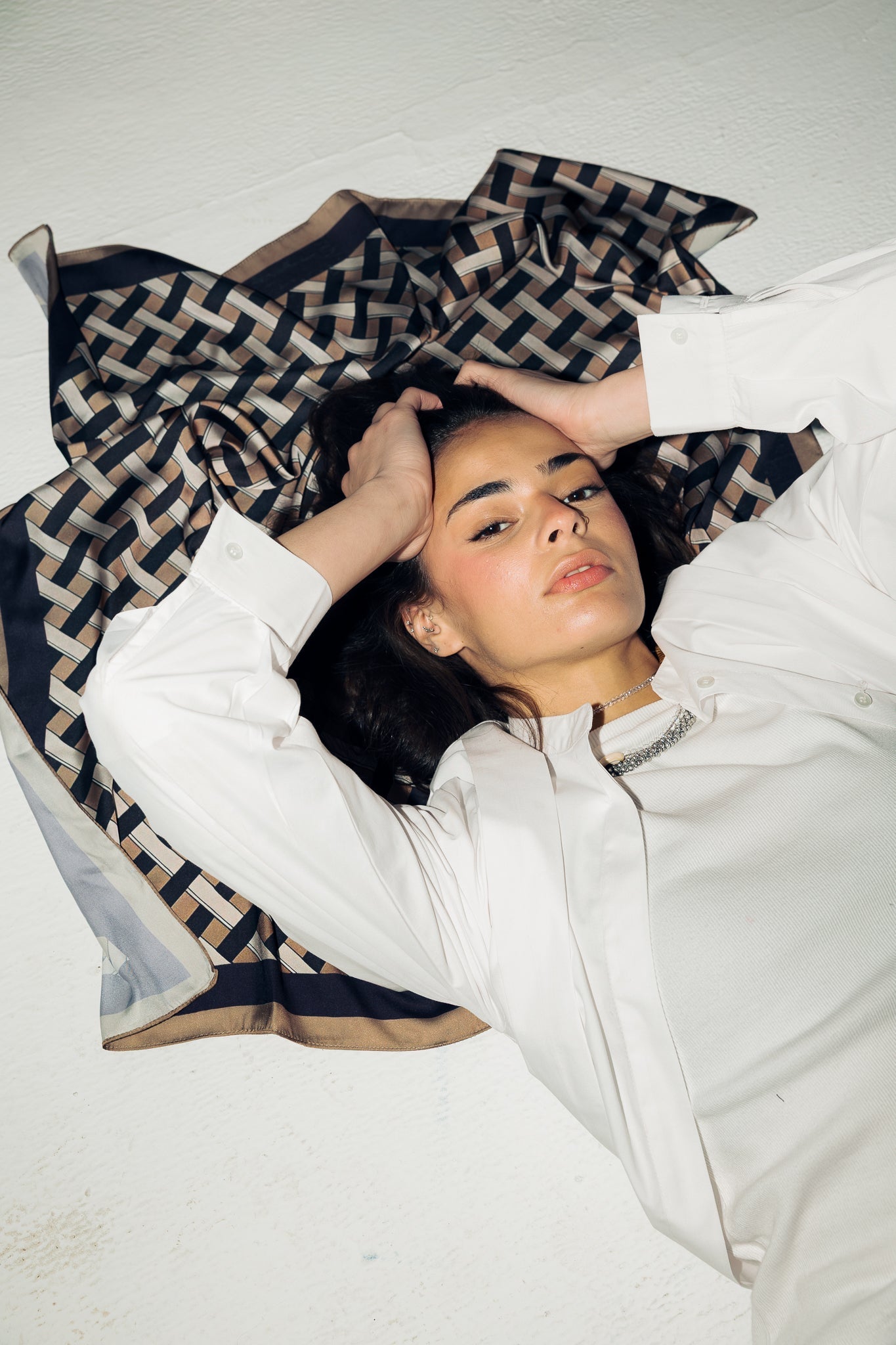 Square Silk Scarf 2 - AB ESSENTIALS