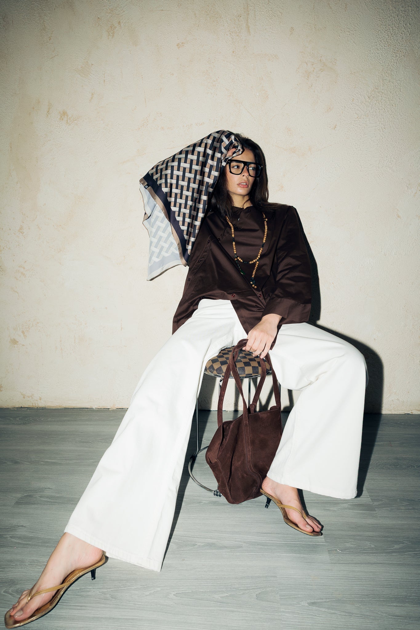 Square Silk Scarf 2 - AB ESSENTIALS