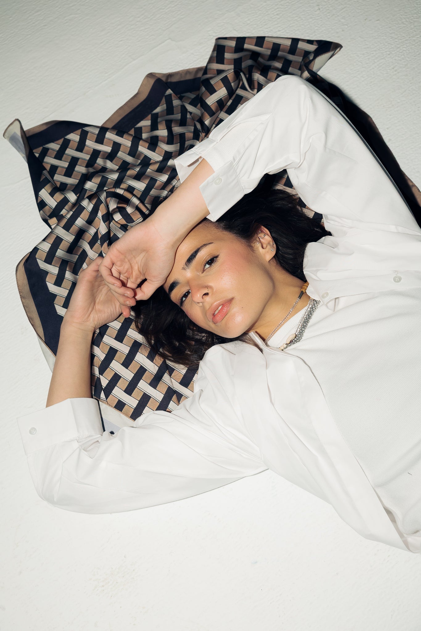 Square Silk Scarf 2 - AB ESSENTIALS