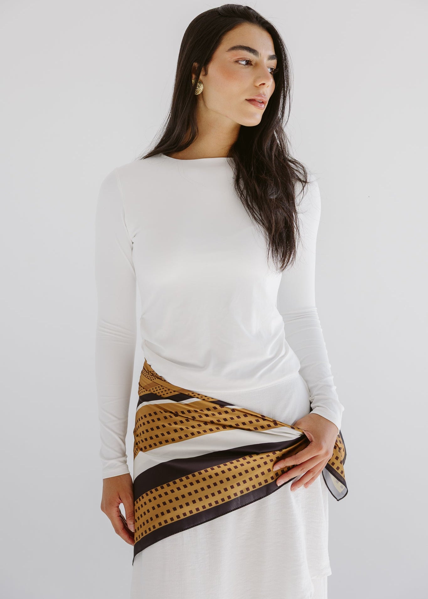 Square Silk Scarf 3 - AB ESSENTIALS