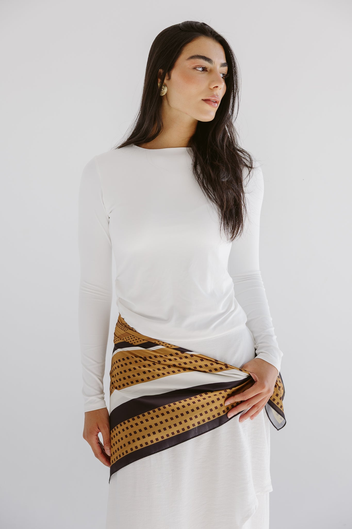 Square Silk Scarf 3 - AB ESSENTIALS