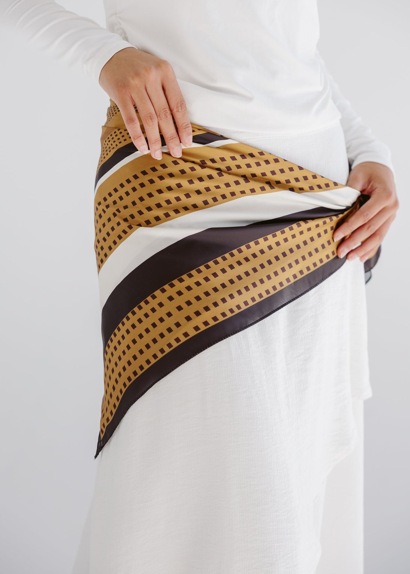 Square Silk Scarf 3 - AB ESSENTIALS
